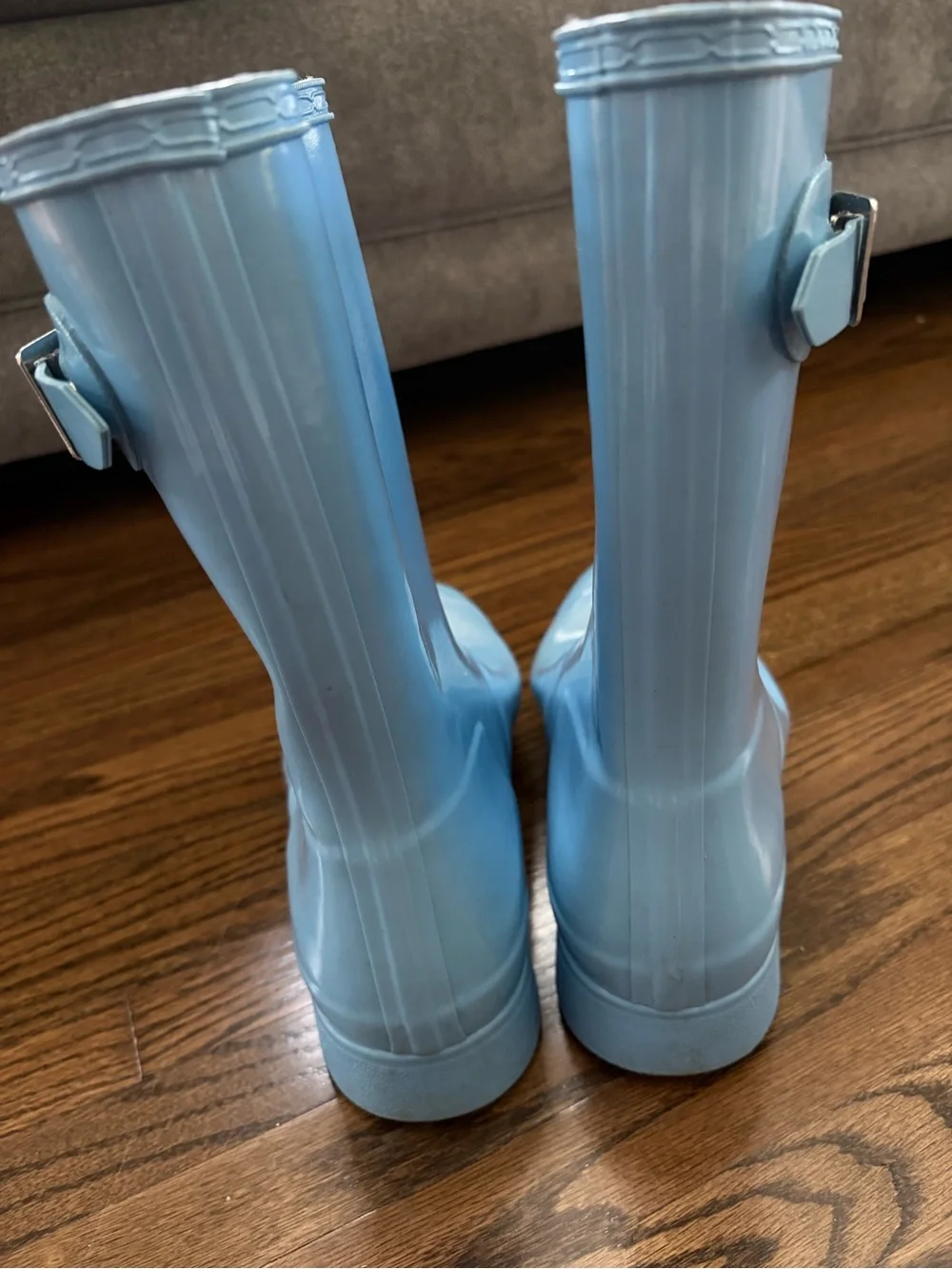 Hunter Bright Blue Classic  Rain Boots